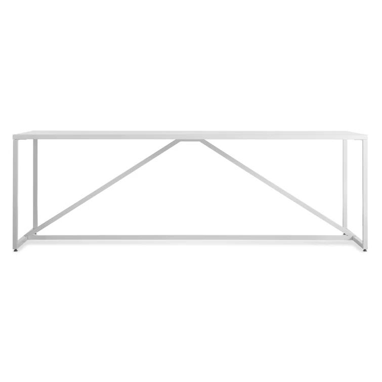 Strut Walnut Metal Base Dining Table