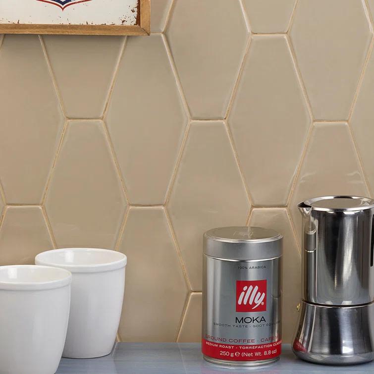 Midland Hexagon 4" x 8" Ceramic Subway Wall Tile (5.38 sq. ft. / box)