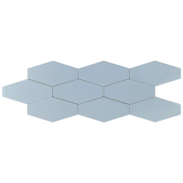 Midland Hexagon 4" x 8" Ceramic Subway Wall Tile (5.38 sq. ft. / box)