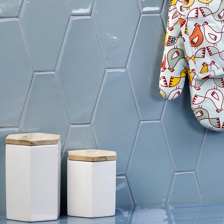 Midland Hexagon 4" x 8" Ceramic Subway Wall Tile (5.38 sq. ft. / box)
