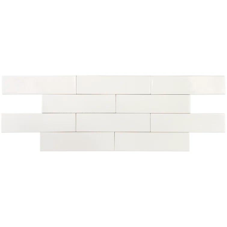 Midland 3'' W x 12'' L Polished Ceramic Subway Tile (5.38 sq. ft. / box)