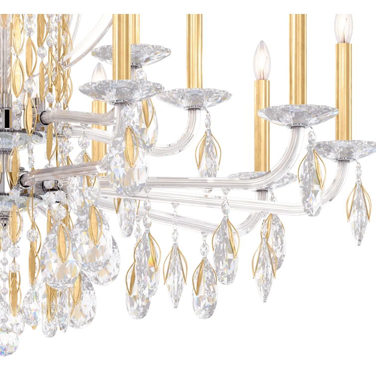 Sarella 15 - Light Glass Classic / Traditional Chandelier