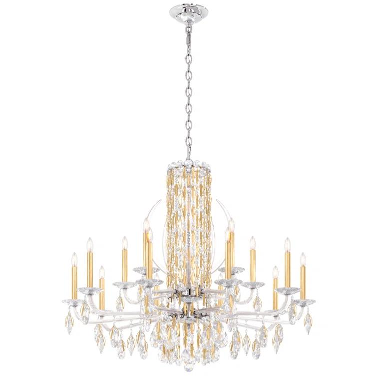 Sarella 15 - Light Glass Classic / Traditional Chandelier