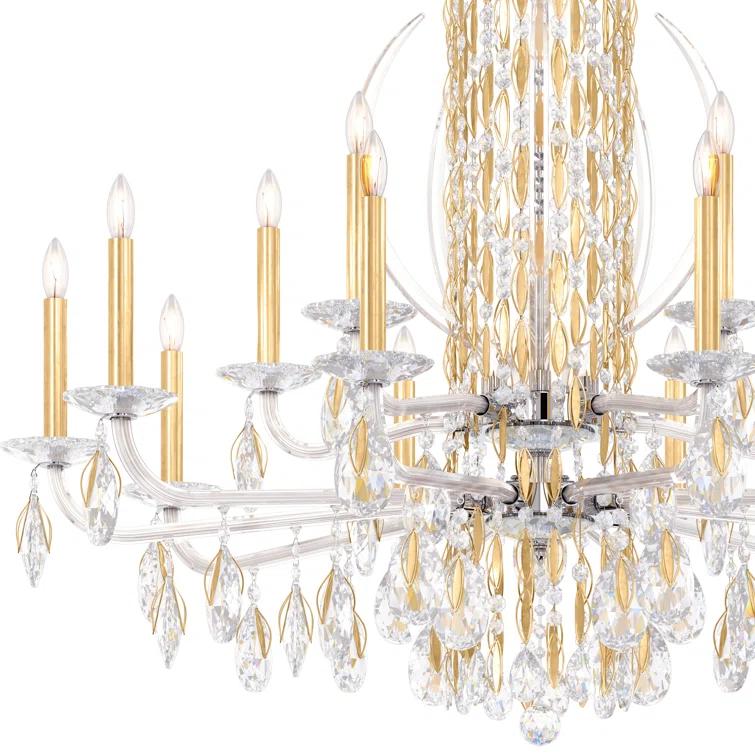 Sarella 15 - Light Glass Classic / Traditional Chandelier