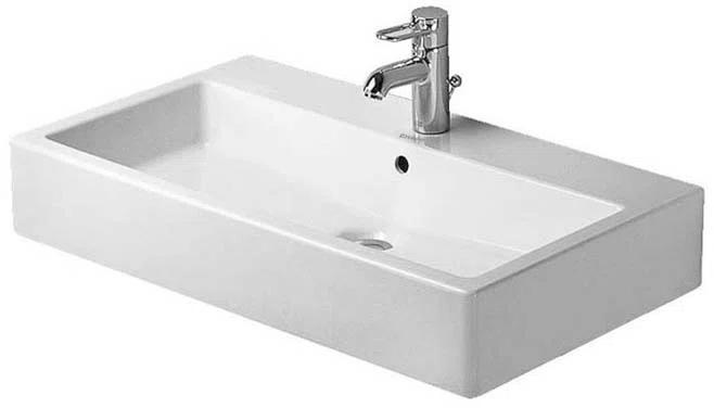 Vero Ceramic Rectangular Vessel Bathroom Sink with Overflow