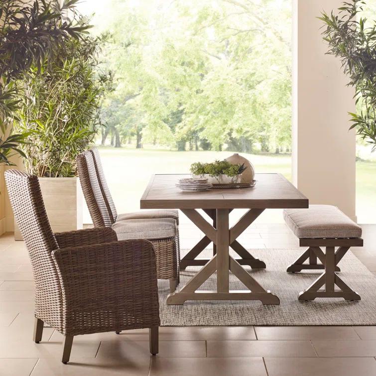 Geometric Gray Indoor/Outdoor Area Rug
