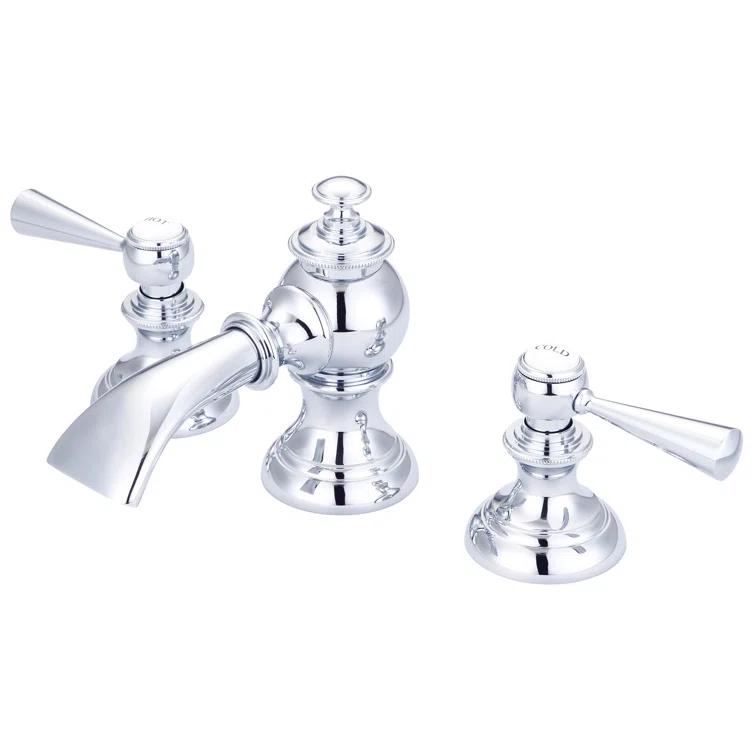 Widespread 2-handle Bathroom Faucet with Drain Assembly