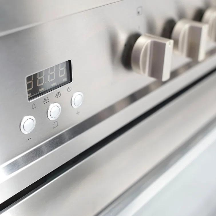 F965 Series 36 in. Stellar Collection 3.8 cu. ft. Dual Fuel Range, 5 Sealed Burners, 8 Function Convection Oven in Stainless Steel