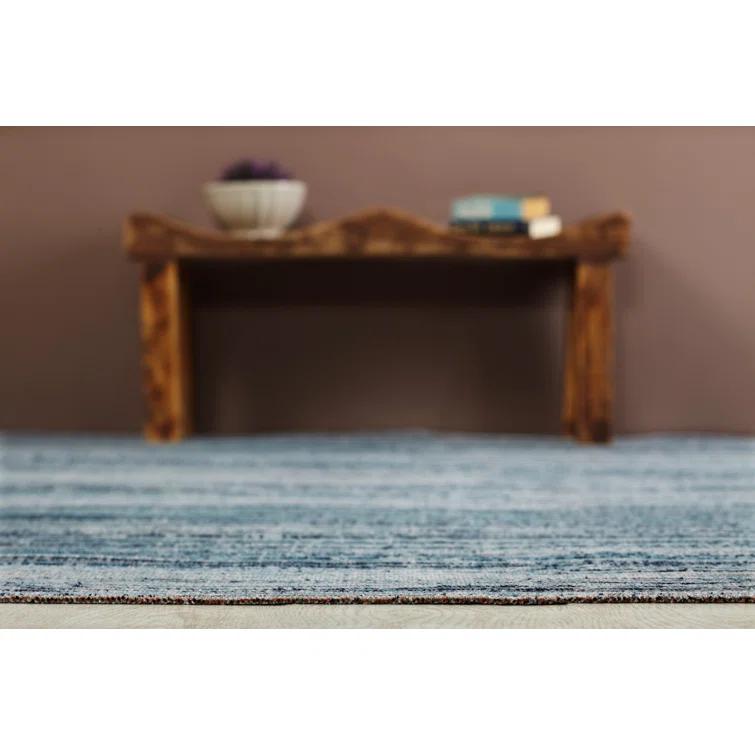 Aqua Strie 2 ft. x 3 ft. Indoor/Outdoor Area Rug