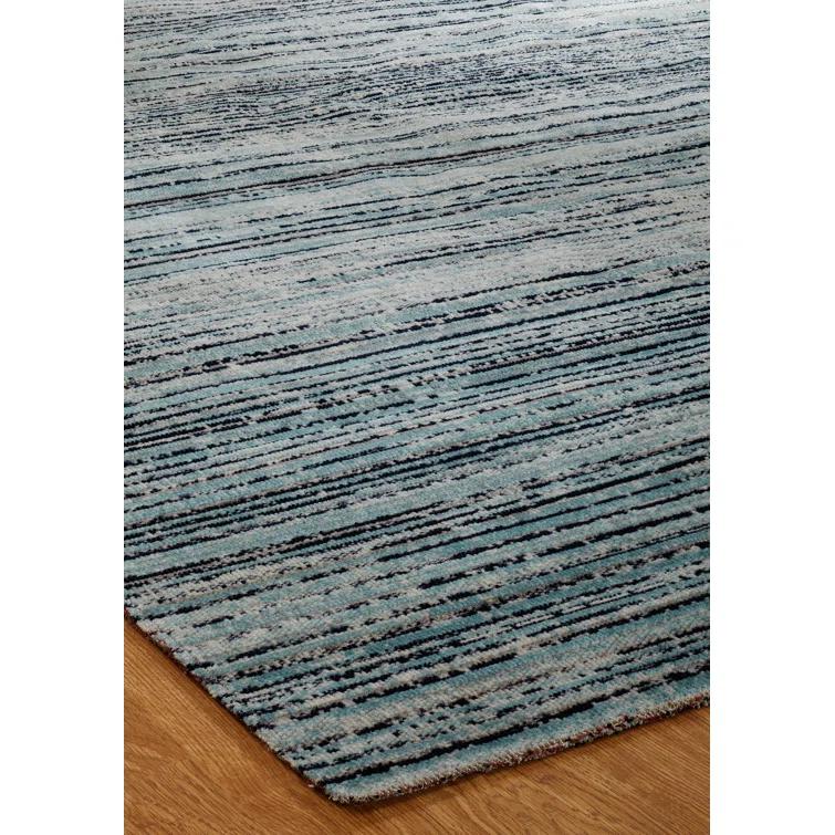 Aqua Strie 2 ft. x 3 ft. Indoor/Outdoor Area Rug