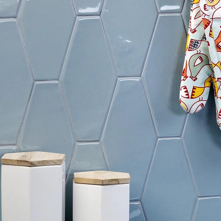 Midland Hexagon 4" x 8" Ceramic Subway Wall Tile (5.38 sq. ft. / box)