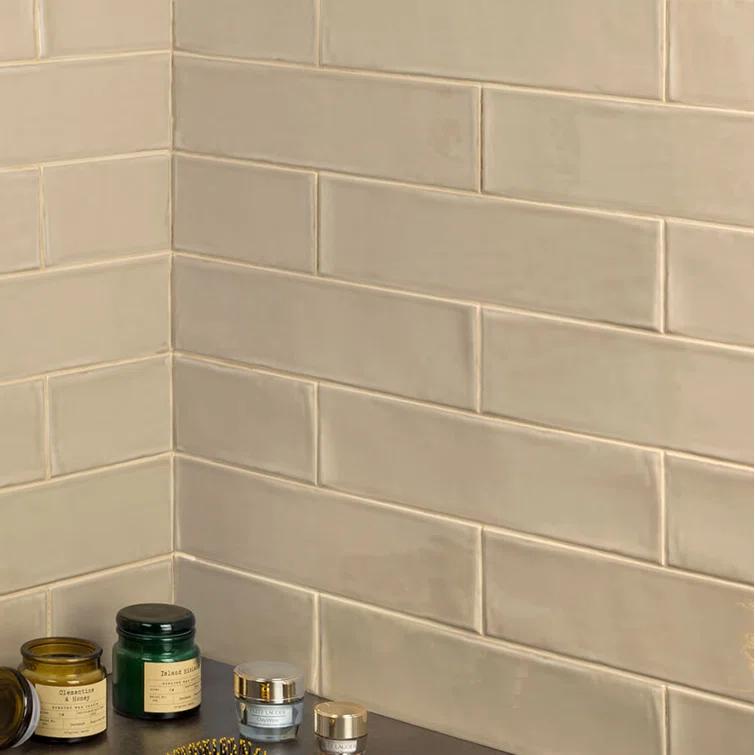 Midland 3'' W x 12'' L Polished Ceramic Subway Tile (5.38 sq. ft. / box)