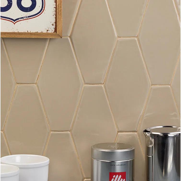 Midland Hexagon 4" x 8" Ceramic Subway Wall Tile (5.38 sq. ft. / box)
