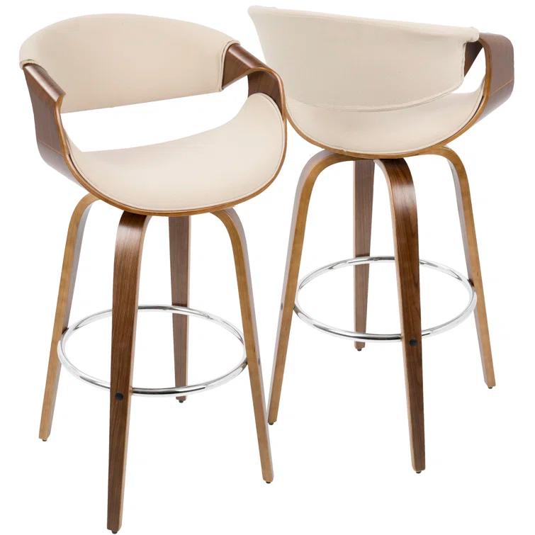 Lariah Swivel Upholstered Counter Stool