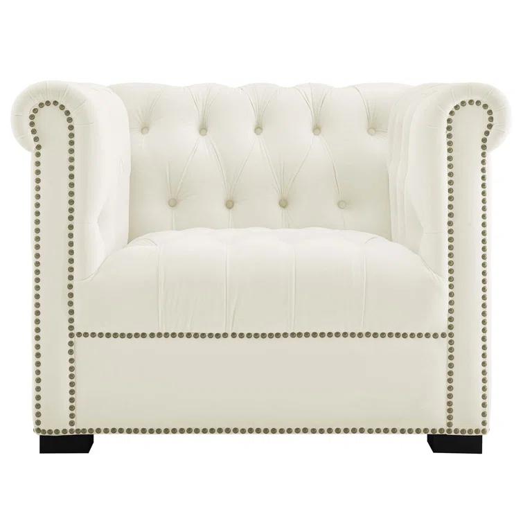 Modway Heritage Upholstered Velvet Armchair