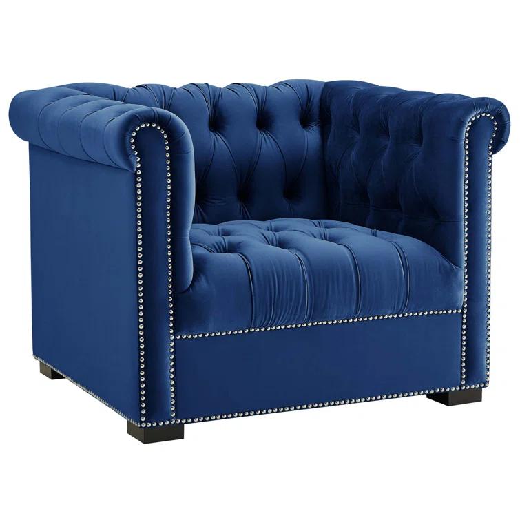 Modway Heritage Upholstered Velvet Armchair