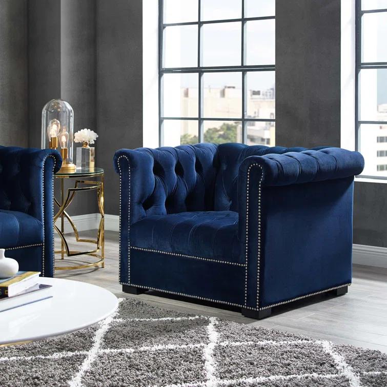 Modway Heritage Upholstered Velvet Armchair