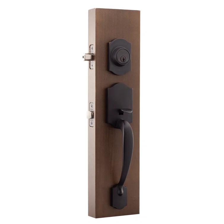 Copper Creek Copper Creek Handleset with Single Cylinder Deadbolt and Door Knob and Heritage Rosette