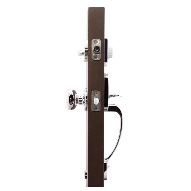 Copper Creek Handleset with Single Cylinder Deadbolt and Door Knob and Heritage Rosette
