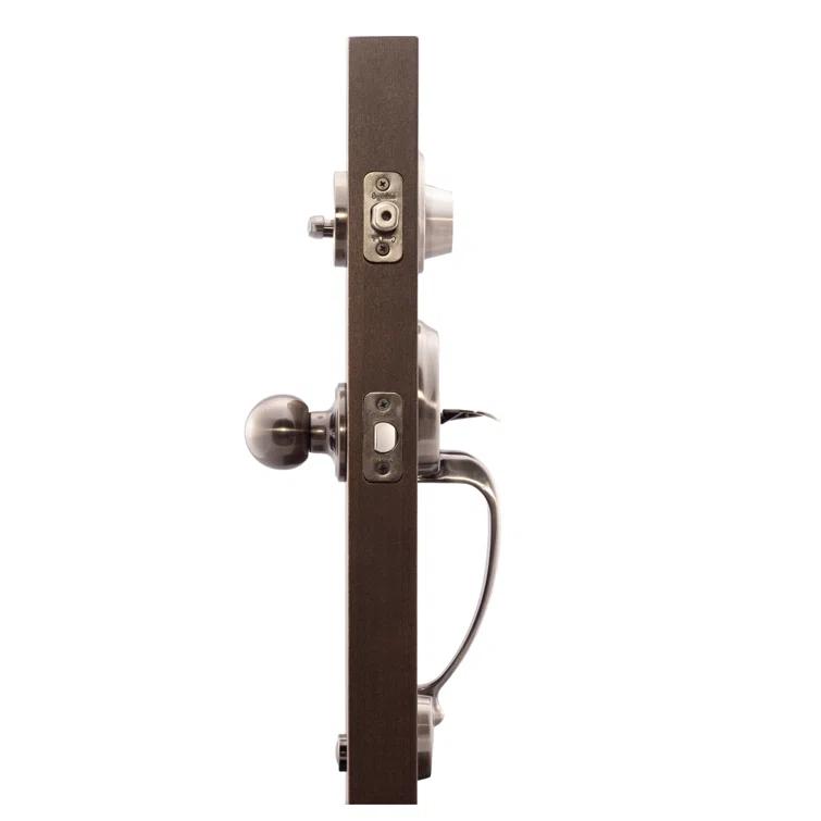 Copper Creek Handleset with Single Cylinder Deadbolt and Door Knob and Colonial Rosette