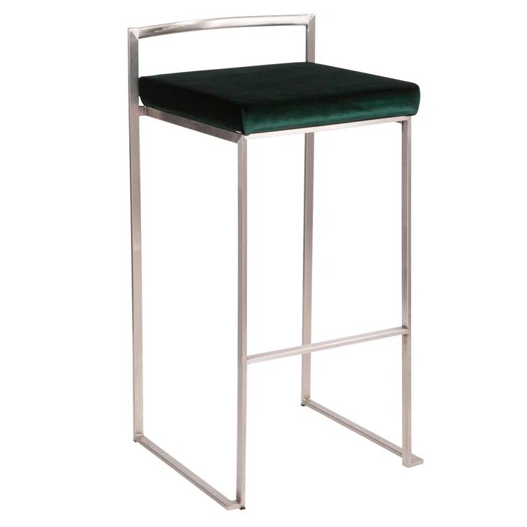 Derik Upholstered Stool with Metal Frame