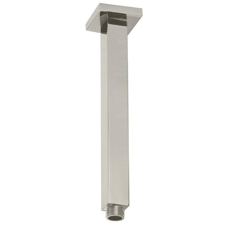 1/2" IPS Square Ceiling Mount Shower Arm & Flange