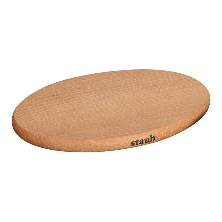 Staub Staub 8.25-inch Oval Magnetic Wood Trivet
