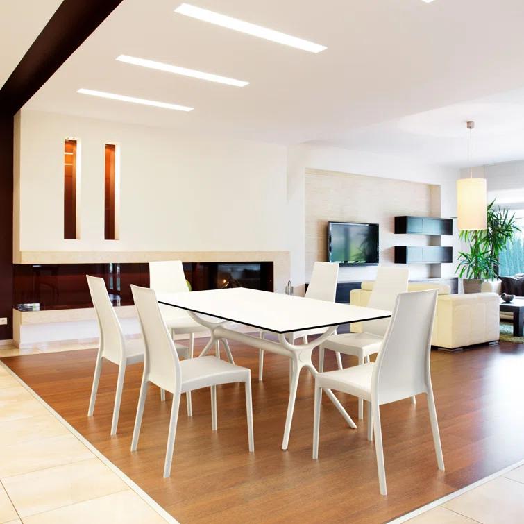 Farrah Synthetic Laminate Outdoor Dining Table