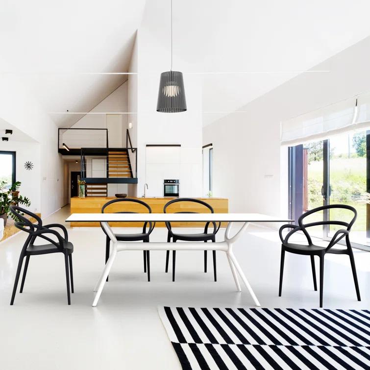 Farrah Synthetic Laminate Outdoor Dining Table