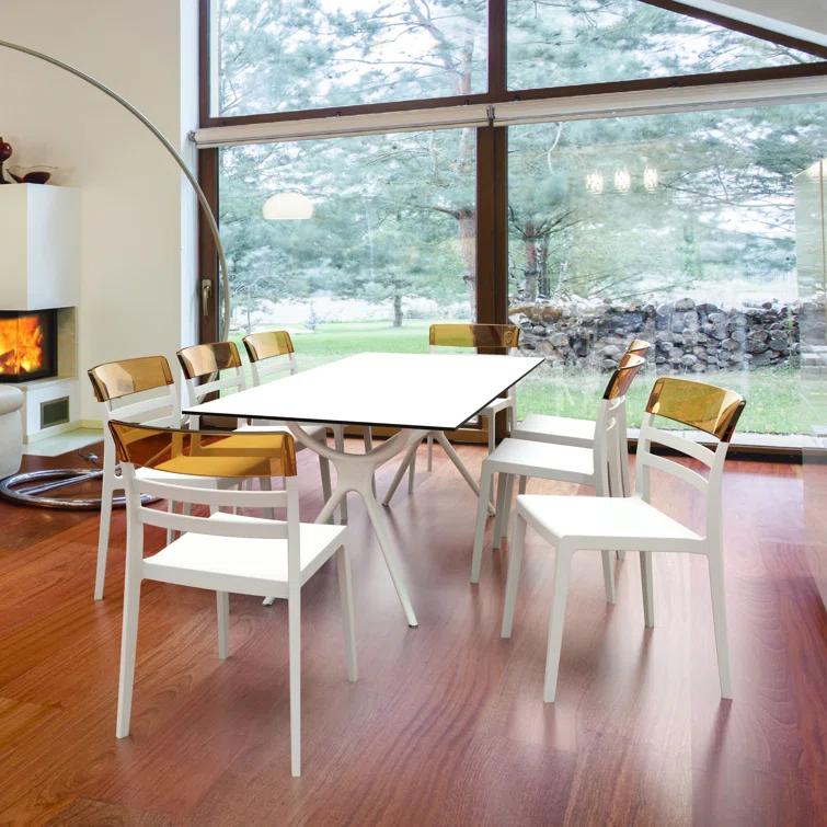 Farrah Synthetic Laminate Outdoor Dining Table