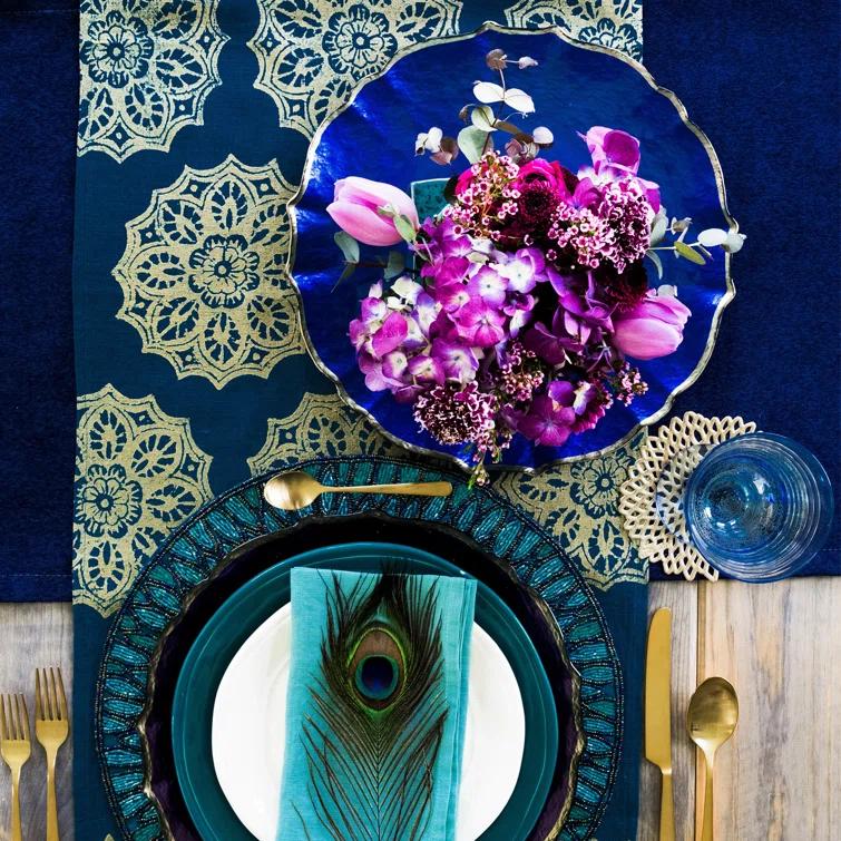 Viva by Vietri Baroque Glass No Pattern Charger