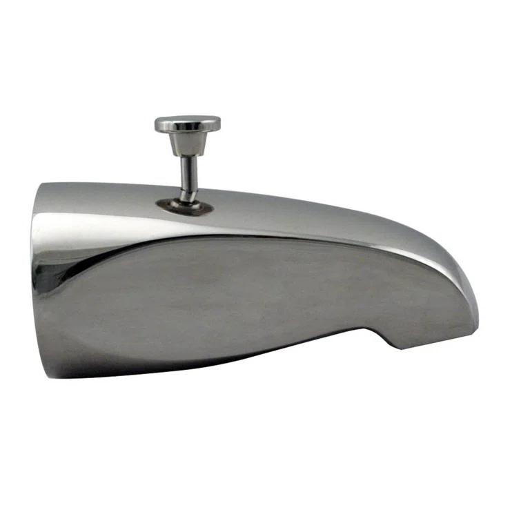 5-1/2" Reach Wall Mount Tub Spout with Rear Diverter