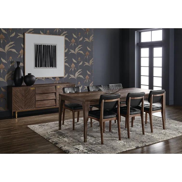 Ahleena Solid Wood Base Dining Table