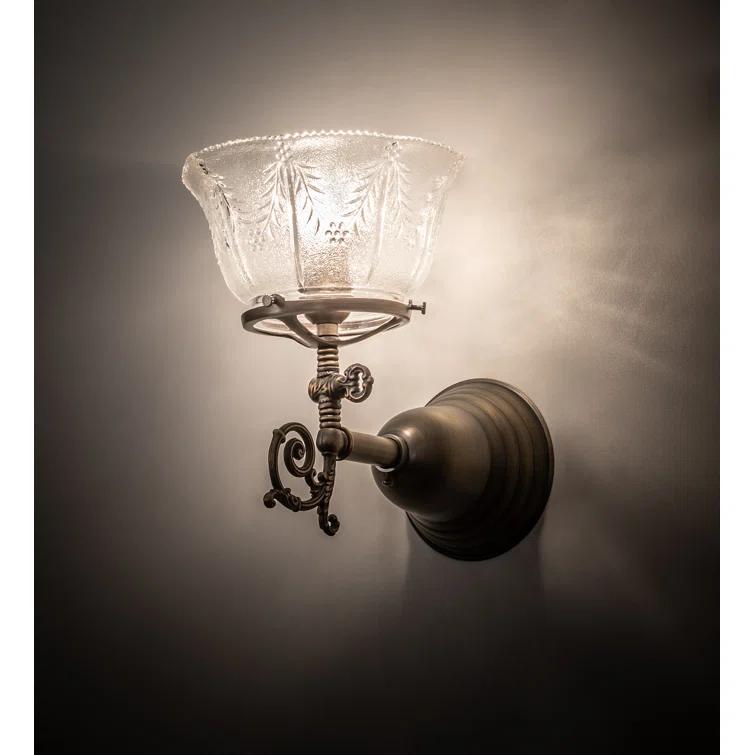 Schoolhouse & Early Electric Brass Armed Sconce