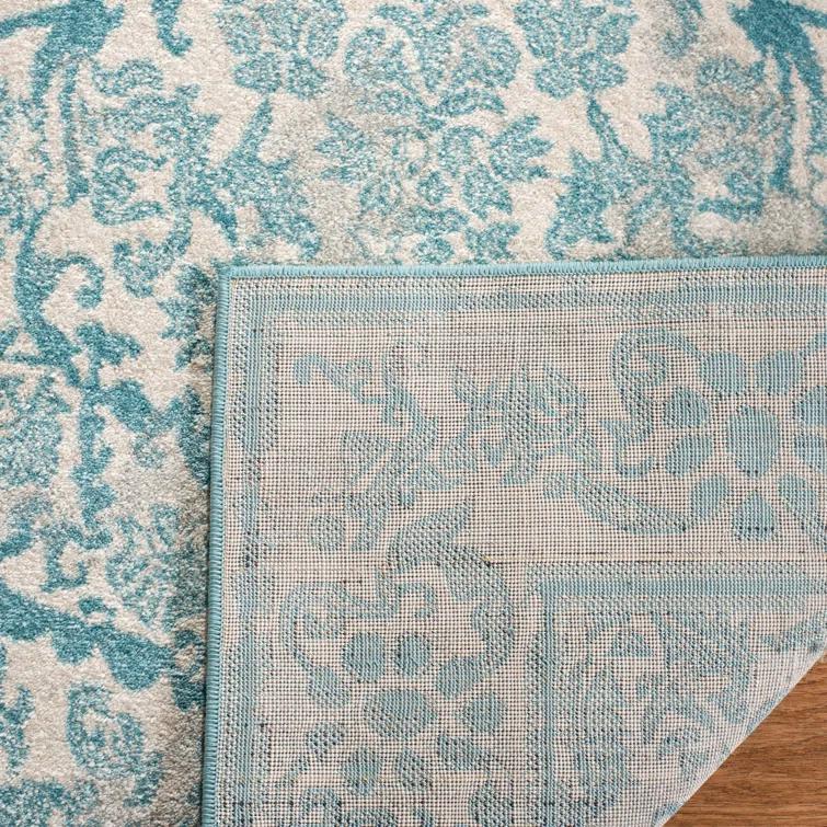 Irina Oriental Ivory/Light Blue Area Rug