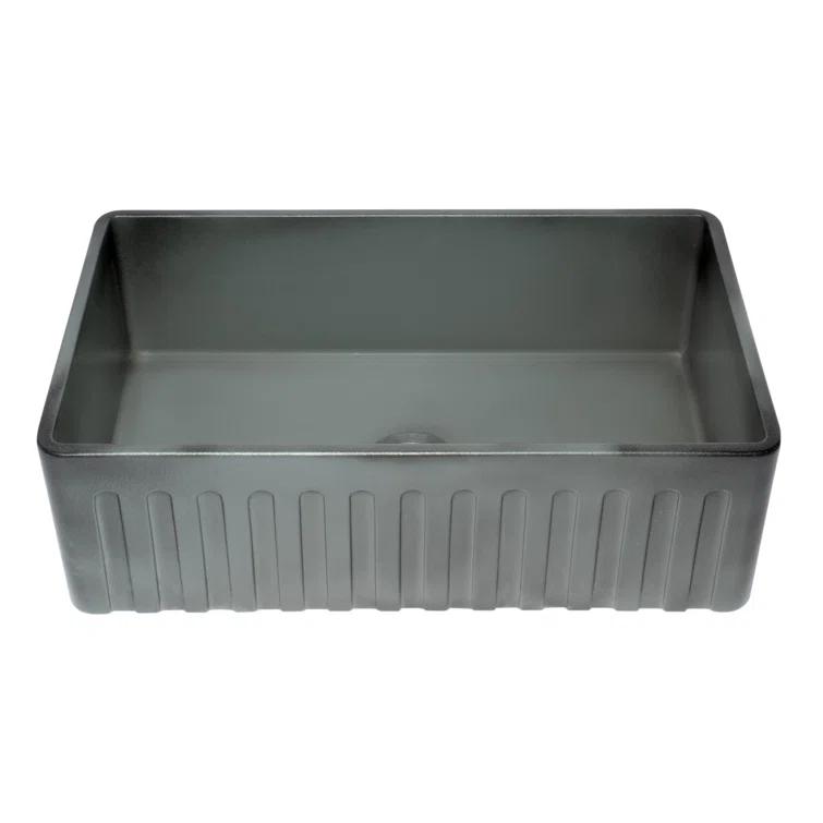 Alfi Brand ABCO3320SB 32'' L Farmhouse / Apron Single Bowl Fireclay Kitchen Sink