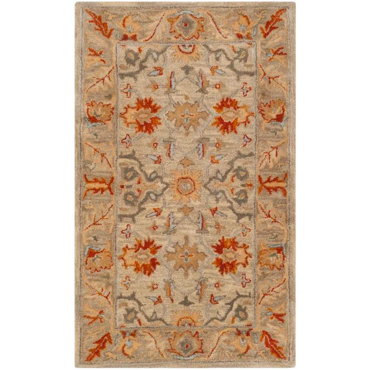 Antiquity AT63 Hand Tufted Area Rug - Beige/Multi - 6'x9' - Safavieh.