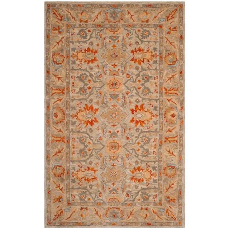 Antiquity AT63 Hand Tufted Area Rug - Beige/Multi - 4'x6' - Safavieh.