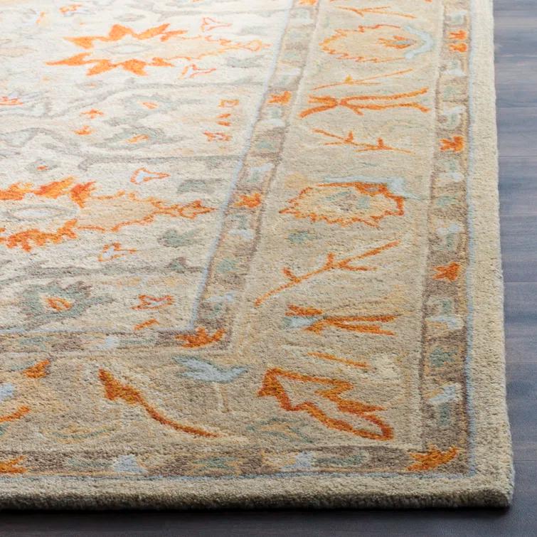 Antiquity AT63 Hand Tufted Runner Rug - Beige/Multi - 2'3"x8' - Safavieh.