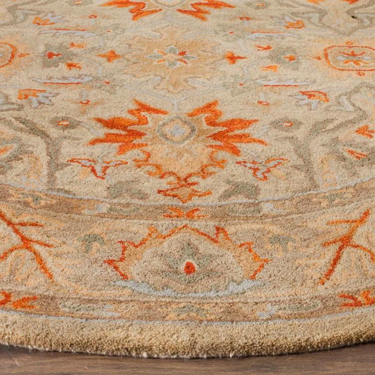 Antiquity AT63 Hand Tufted Runner Rug - Beige/Multi - 2'3"x8' - Safavieh.