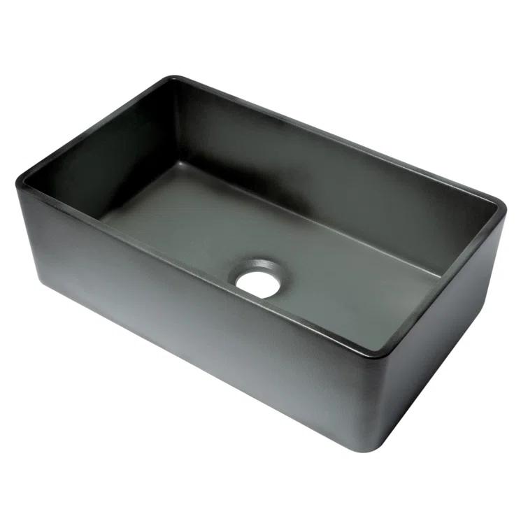 Alfi Brand ABCO3320SB 32'' L Farmhouse / Apron Single Bowl Fireclay Kitchen Sink