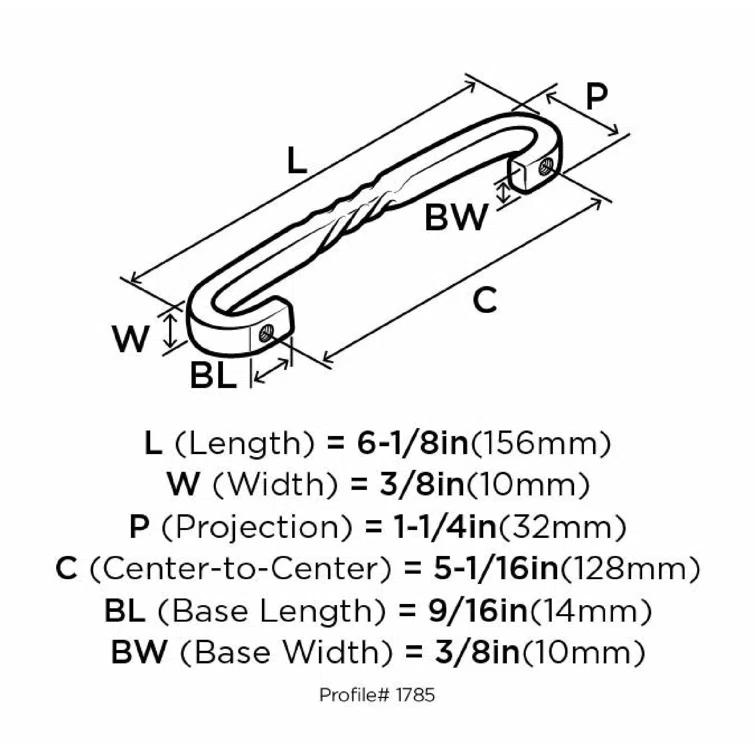 Inspirations 5 1/16" Center to Center Arch Pull