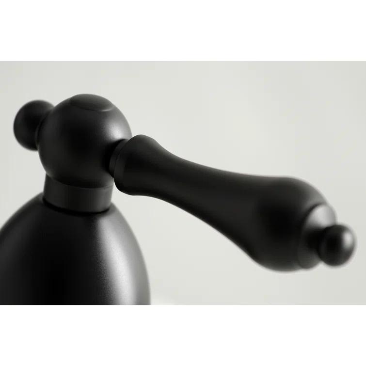 Kingston Brass KS1970AL Kingston Brass Heritage Two-Handle 3-Hole Deck Mount Widespread Bathroom Faucet with Brass Pop-Up Drain