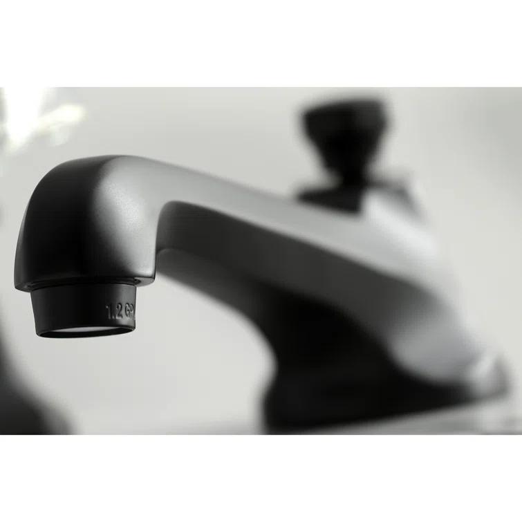 Kingston Brass KS4460BX Kingston Brass Metropolitan Two-Handle 3-Hole Deck Mount Widespread Bathroom Faucet with Brass Pop-Up Drain