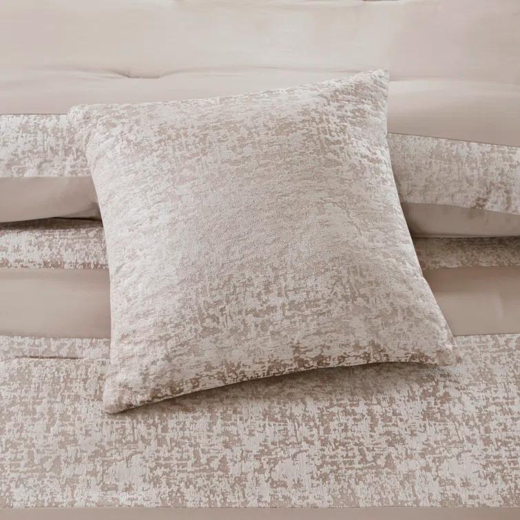 Madison Park Ava 7 Piece Chenille Jacquard Comforter Set