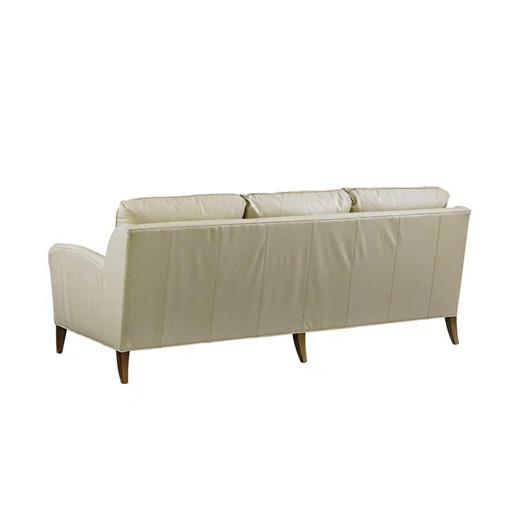 Tommy Bahama Home Twin Palms Coconut Grove Leather Sofa