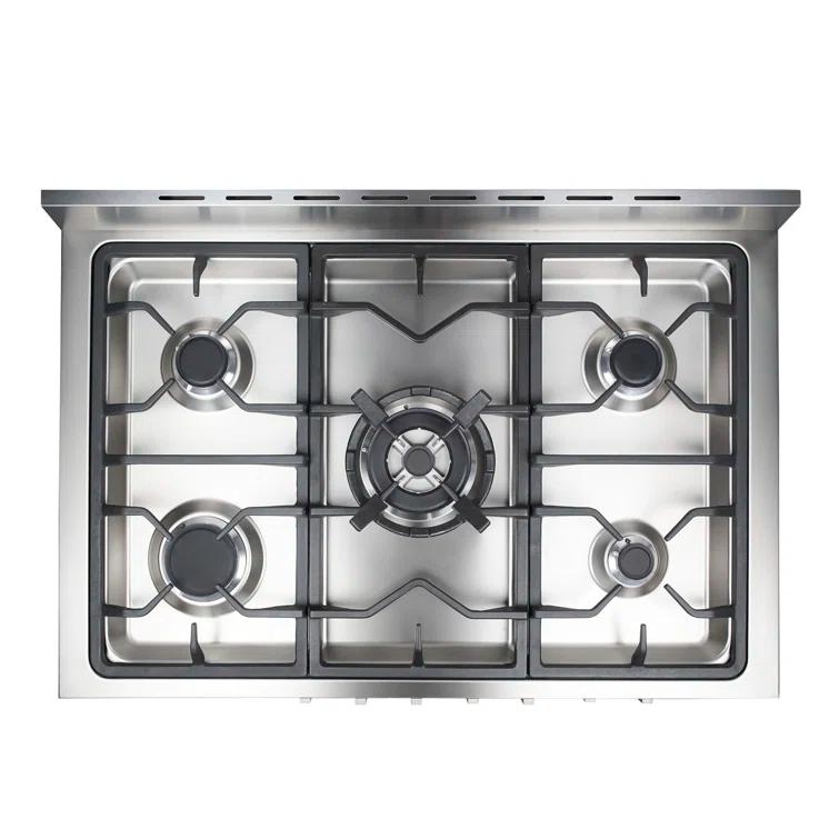 F965 Series 36 in. Stellar Collection 3.8 cu. ft. Dual Fuel Range, 5 Sealed Burners, 8 Function Convection Oven in Stainless Steel