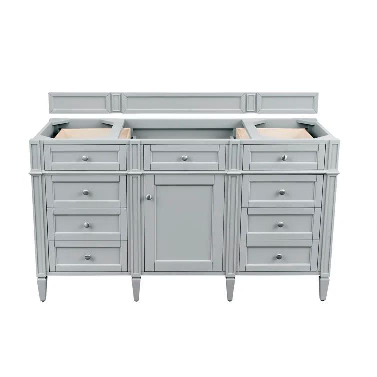 James Martin Vanities 650-V60s Brittany 60" Single Basin Poplar Wood Vanity Cabinet Only -
