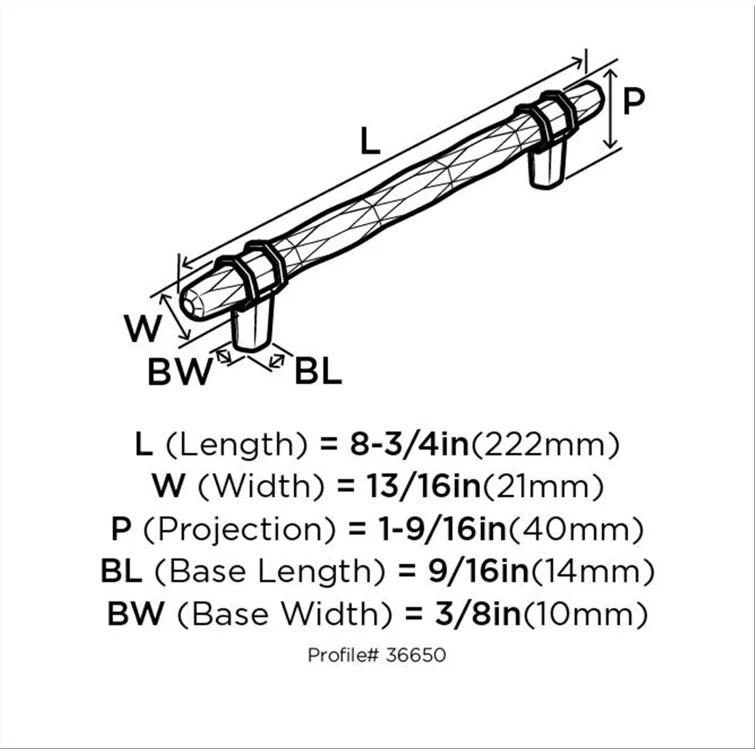 Carrione 6 5/16" Center to Center Bar Pull
