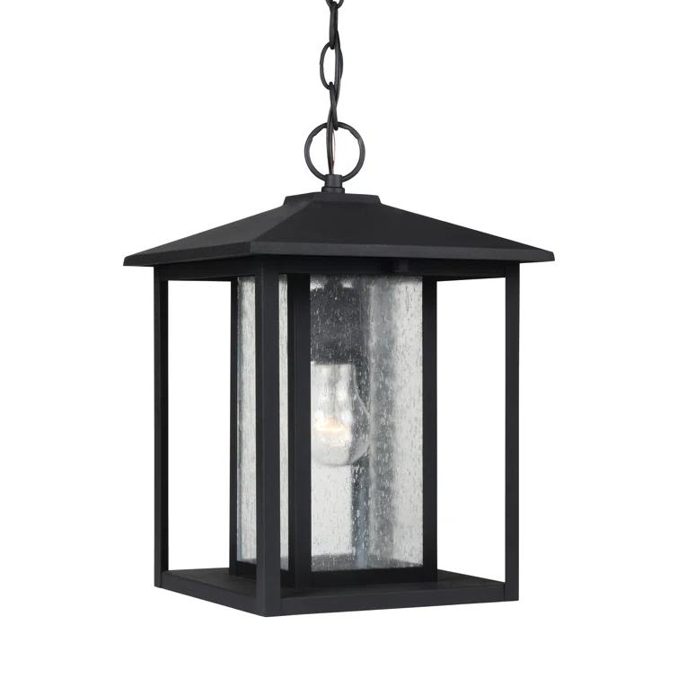 Vermont Seeded Outdoor Metal Hanging Lantern